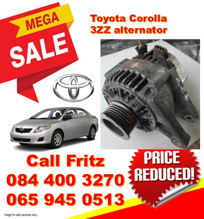 Toyota Corolla 3 ZZ alternator. - Private Seller Toyota Corolla 3 ZZ alternator. - Private Seller