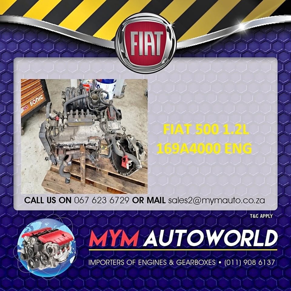FIAT 500 1.2L 169A4000 USED IMPORTED ENGINE - Private Seller FIAT 500 1.2L 169A4000 USED IMPORTED ENGINE - Private Seller