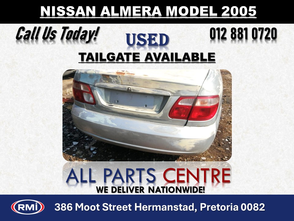 2005 Nissan Almera Used Tailgate for Sale - Private Seller 2005 Nissan Almera Used Tailgate for Sale - Private Seller