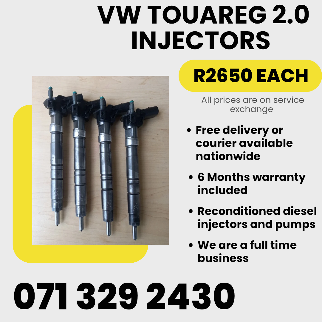 VW TOUAREG 2.0 INJECTORS FOR SALE WITH WARRANTY - Private Seller VW TOUAREG 2.0 INJECTORS FOR SALE WITH WARRANTY - Private Seller