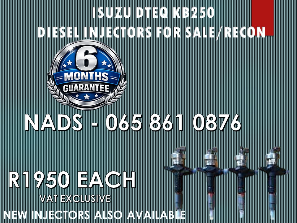 ISUZU DTEQ KB250 DIESEL INJECTORS FOR SALE - Private Seller ISUZU DTEQ KB250 DIESEL INJECTORS FOR SALE - Private Seller