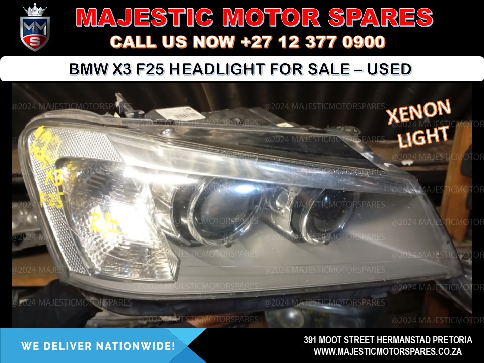 BMW X3 F25 Headlight (Xenon) for Sale - Used - Private Seller BMW X3 F25 Headlight (Xenon) for Sale - Used - Private Seller