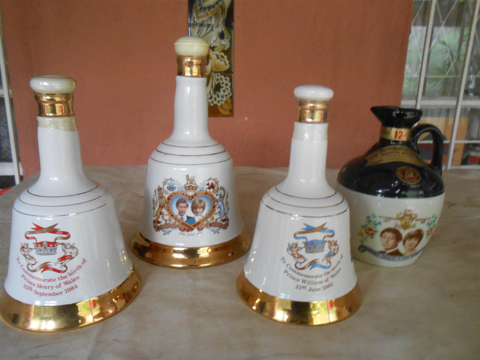 Royal Family decanter collection