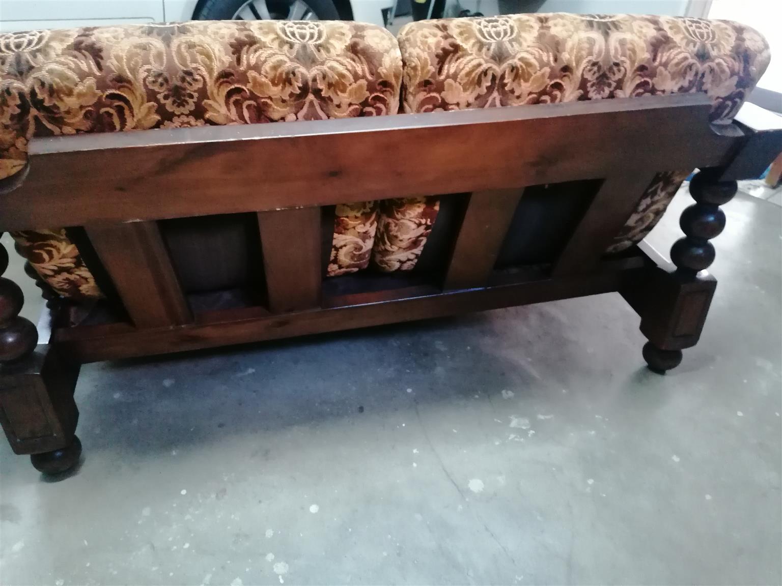 2 Seater Wooden Sofa