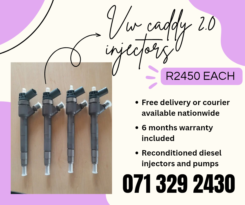 VW CADDY 2.0 INJECTORS FOR SALE WITH WARRANTY INCLUDED - Private Seller VW CADDY 2.0 INJECTORS FOR SALE WITH WARRANTY INCLUDED - Private Seller