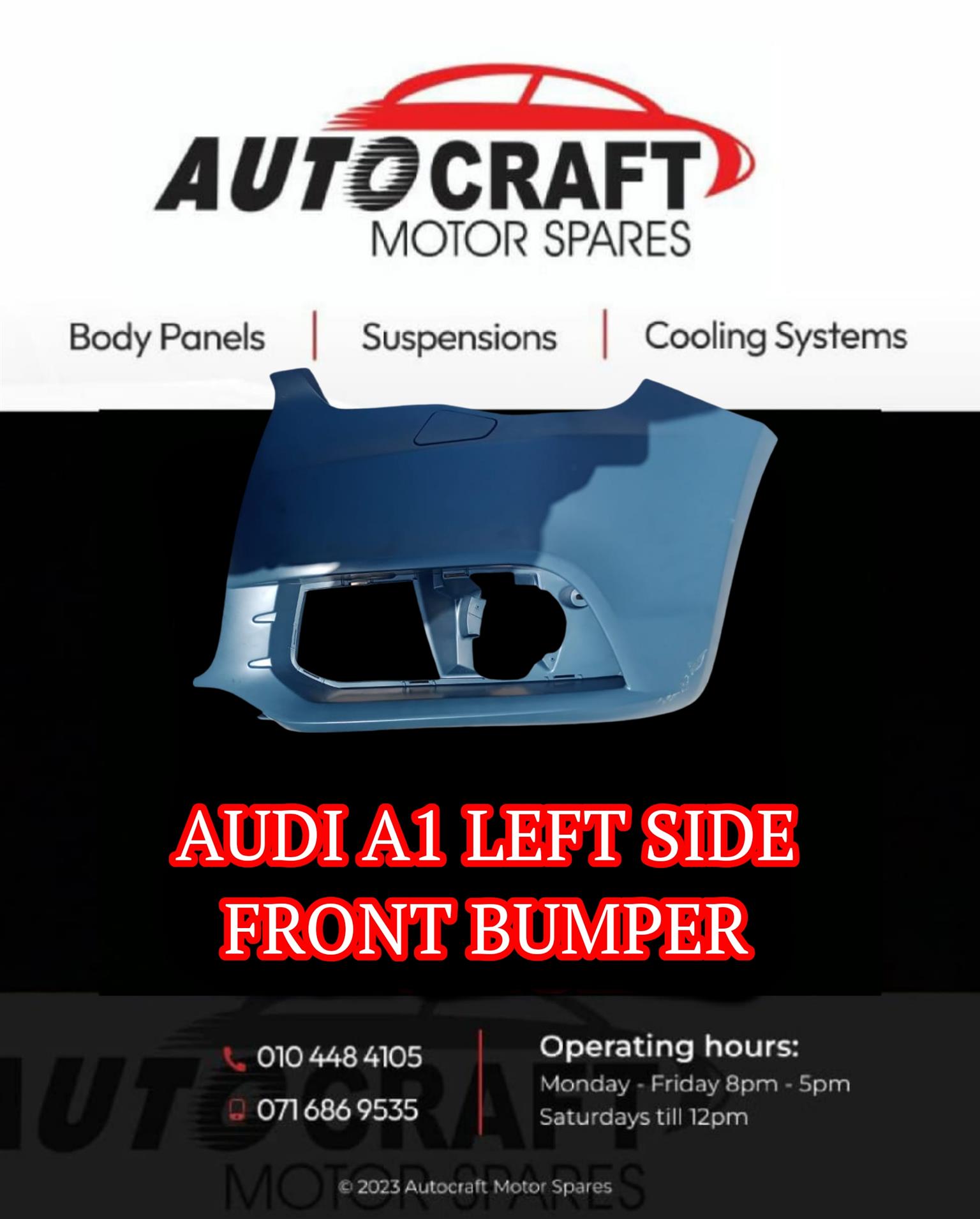 Audi A1 left side front bumper