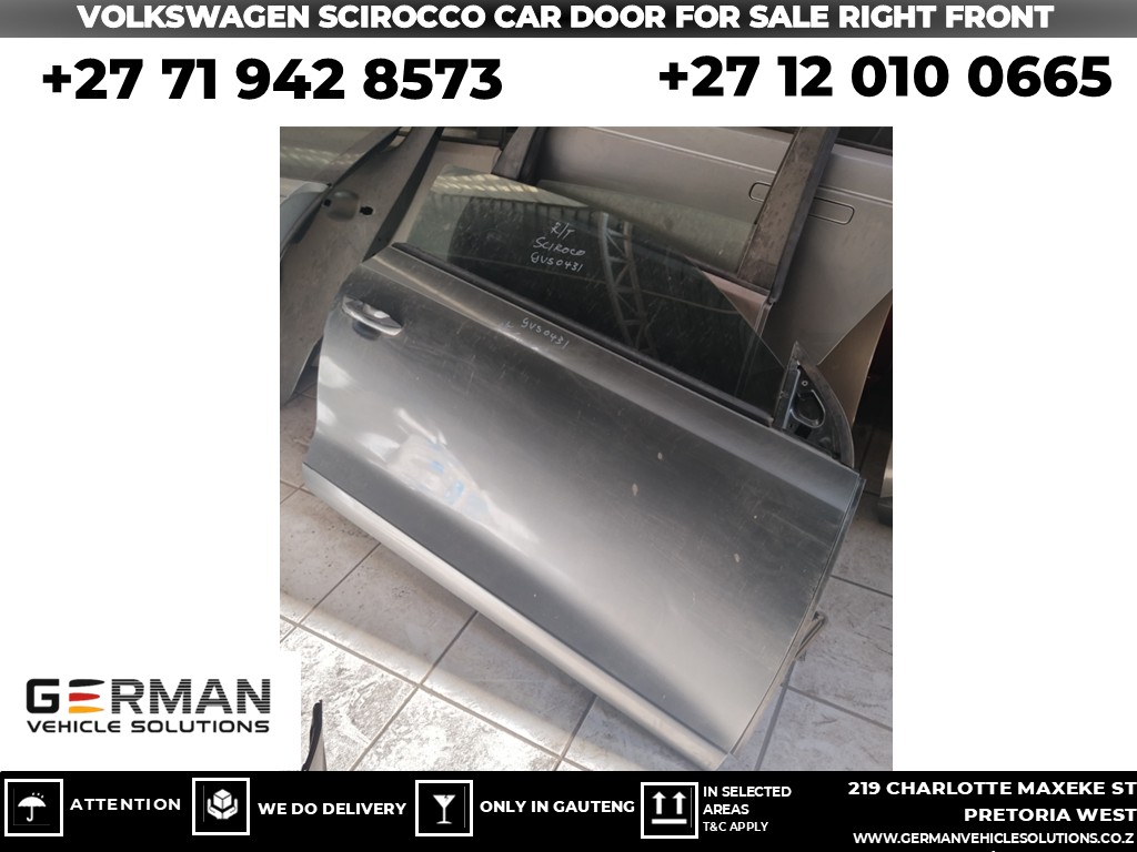 Volkswagen scirocco right front door used panel for sale - Private Seller Volkswagen scirocco right front door used panel for sale - Private Seller
