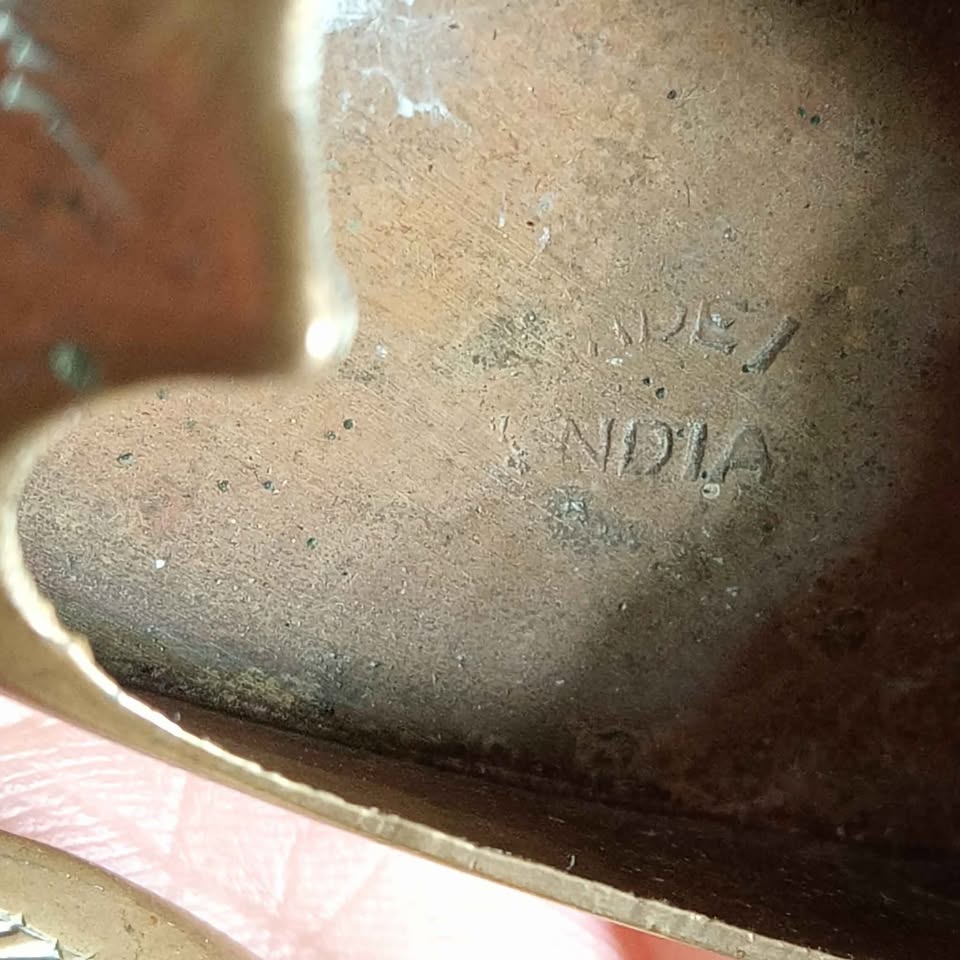 Two Brass Ashtray Shoes