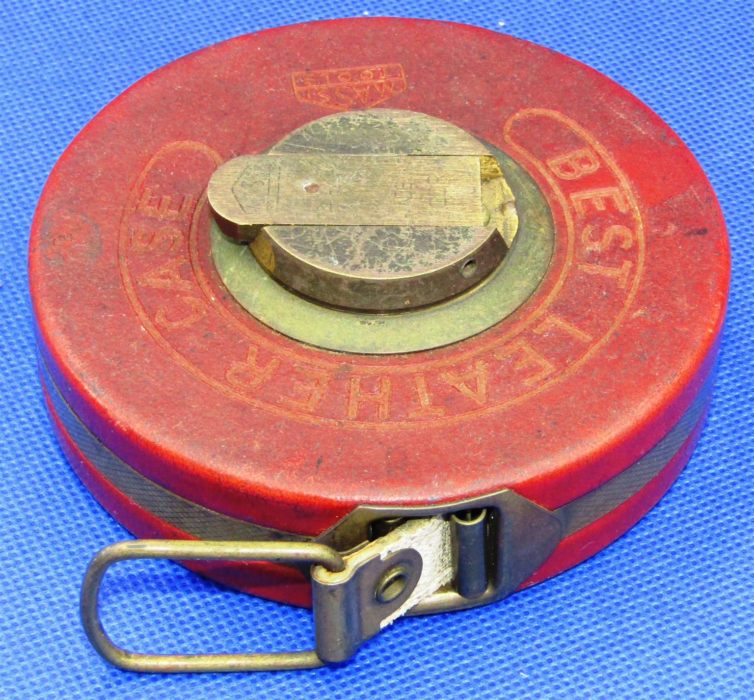 Vintage MASSI Surveyors Measuring Tape Reel Vintage MASSI Surveyors Measuring Tape Reel