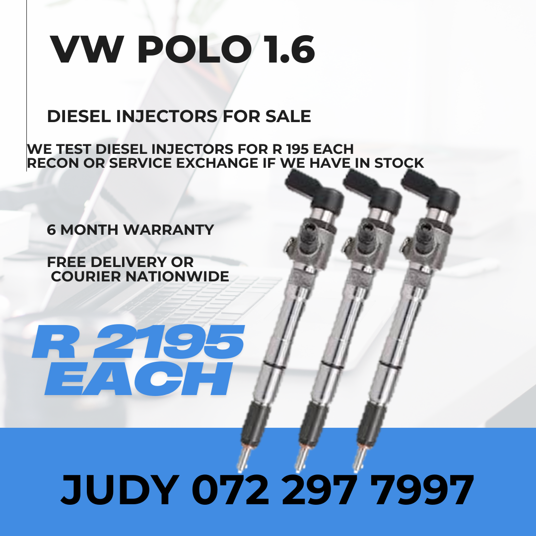 VW Polo 1.6 Diesel Injectors for sale on service exchange or to recon - Private Seller