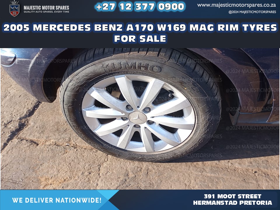 Mercedes-Benz A170 W169 Mag Rims with Tyres for Sale (2005)
