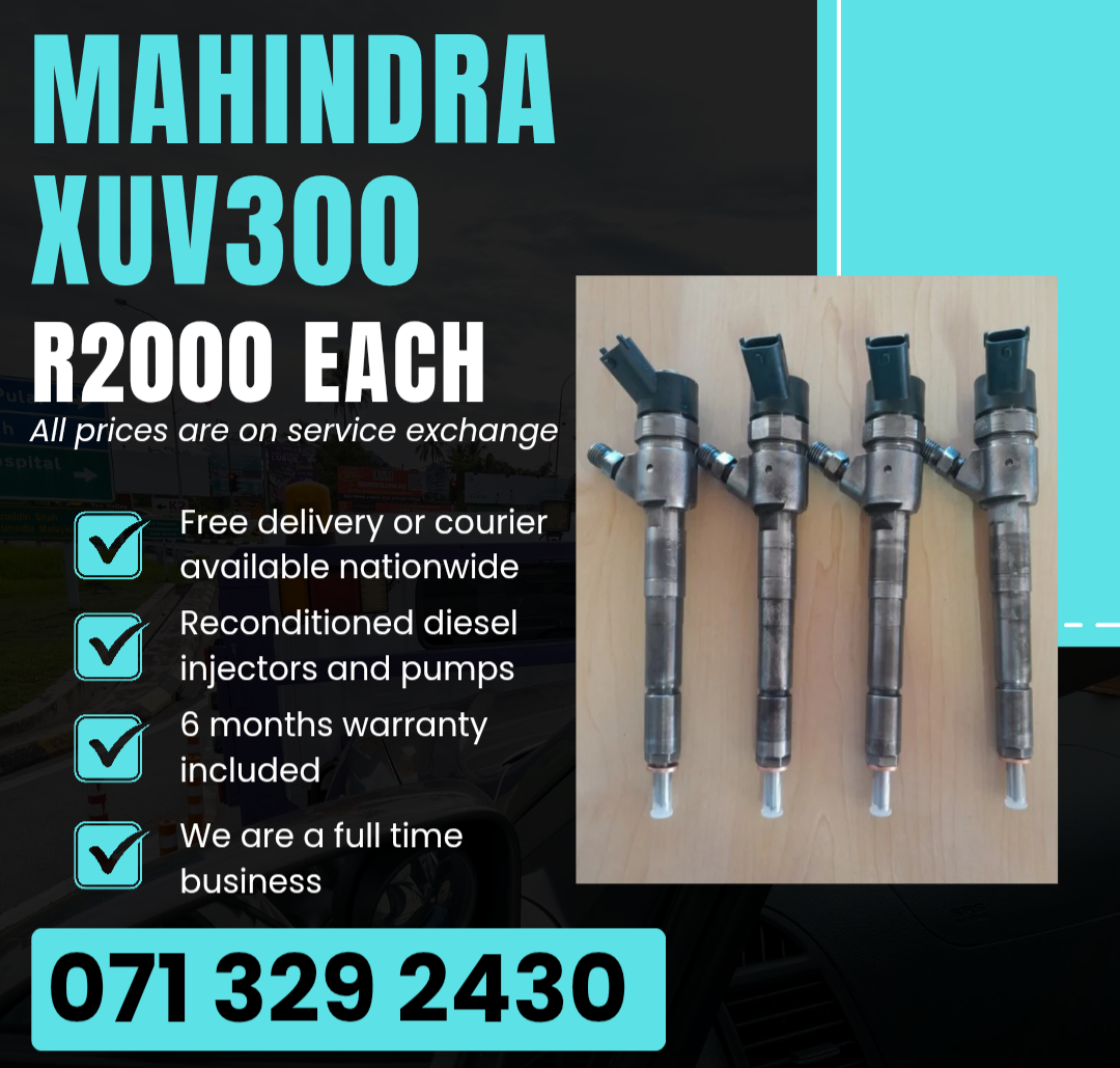 MAHINDRA XUV300 INJECTORS FOR SALE WITH WARRANTY - Private Seller MAHINDRA XUV300 INJECTORS FOR SALE WITH WARRANTY - Private Seller