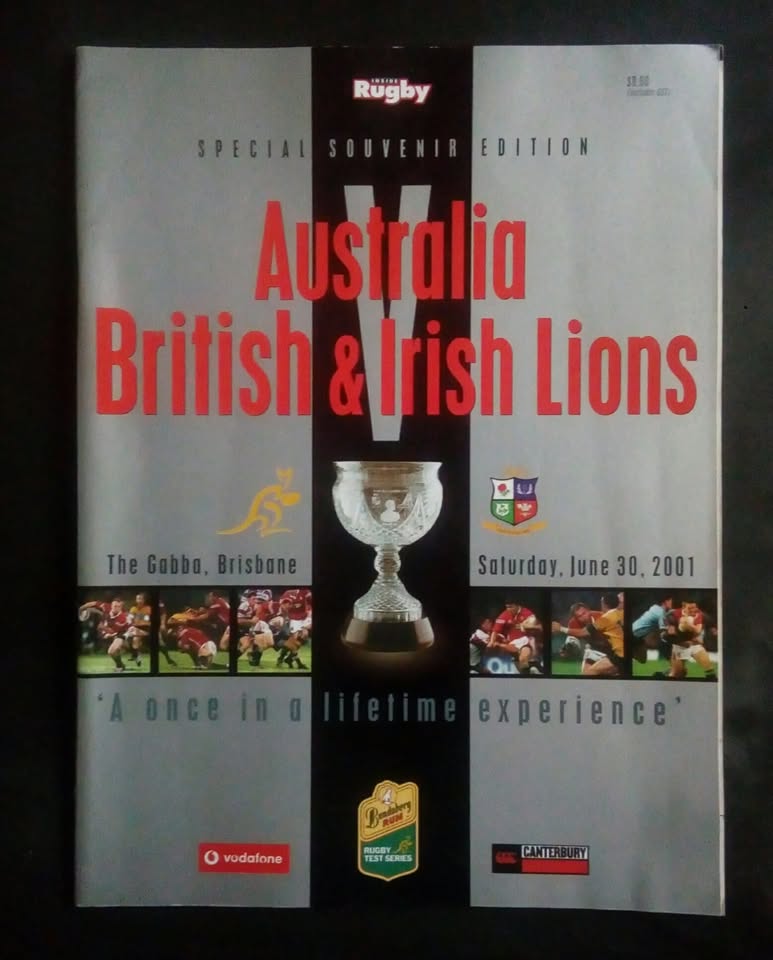 Australia vs British Lions 1st Test Match Programme Australia vs British Lions 1st Test Match Programme