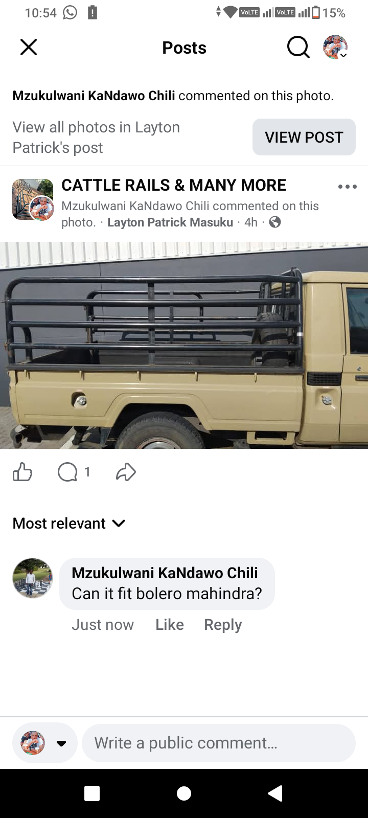 Toyota Landcruiser cattle rails - Private Seller Toyota Landcruiser cattle rails - Private Seller