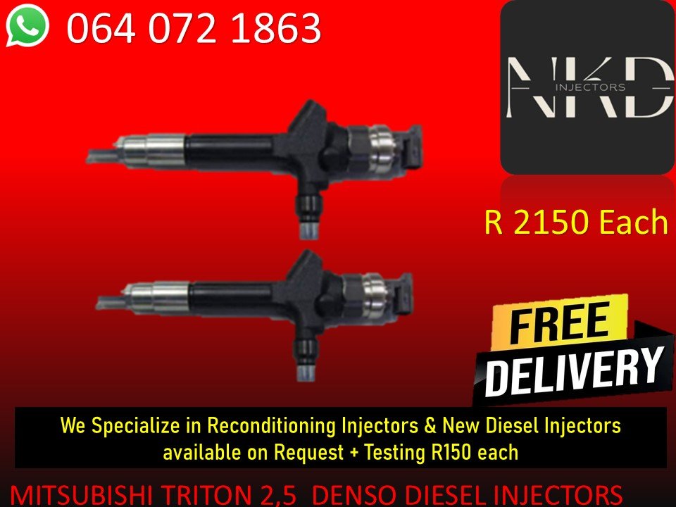 DIESEL INJECTORS FOR MITSUBISHI TRITON 2,5 DIESEL INJECTORSS FOR SALE - Private Seller DIESEL INJECTORS FOR MITSUBISHI TRITON 2,5 DIESEL INJECTORSS FOR SALE - Private Seller