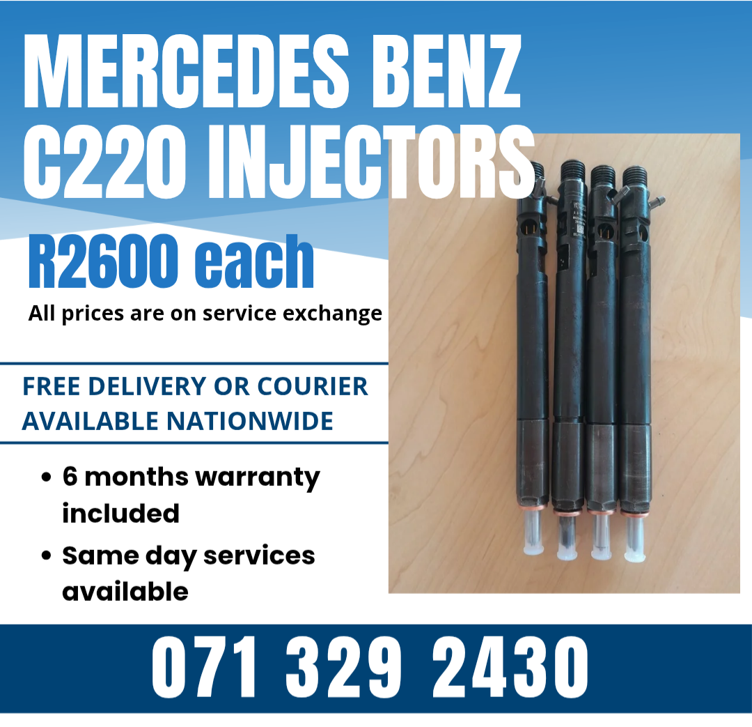 MERCEDES BENZ C220 DIESEL INJECTORS FOR SALE WITH WARRANTY ON