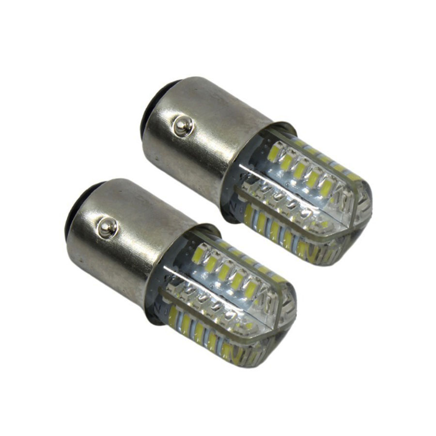 Double Contact 48 LED SMD Bulbs – White (pair)