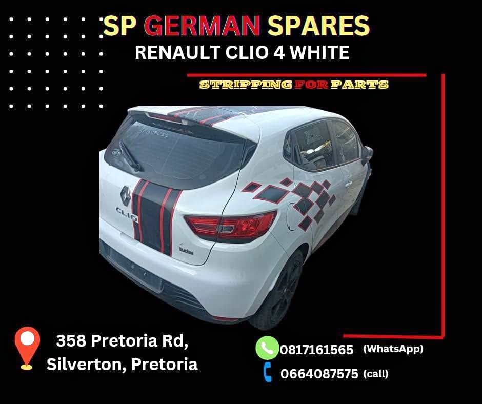 RENAULT CLIO 4 WHITE STRIPPING FOR PARTS ON SALE - Private Seller