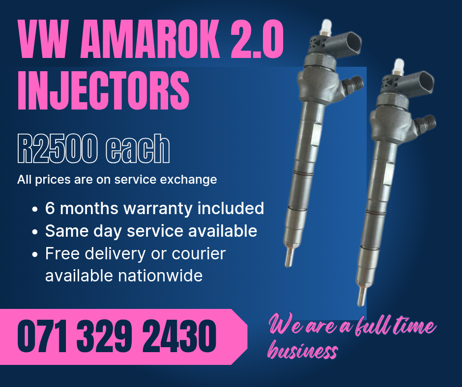 VW AMAROK 2.0 INJECTORS FOR SALE WITH WARRANTY - Private Seller VW AMAROK 2.0 INJECTORS FOR SALE WITH WARRANTY - Private Seller