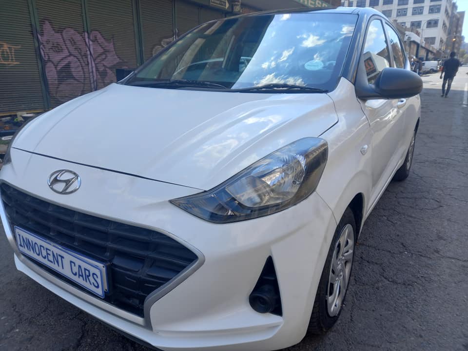 2020 HYUNDAI 10i GRAND HATCHBACK PETROL AUTOMATIC, WHITE COLOUR, MILEAGE 63000KM