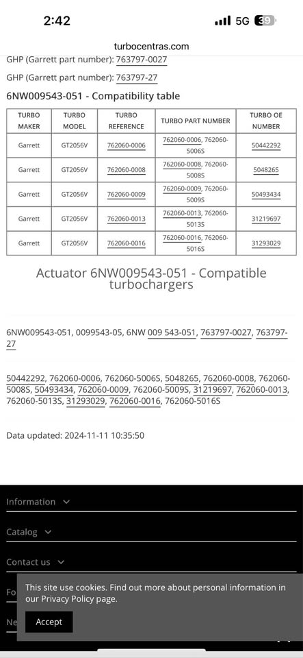 G13 6NW009543 Turbocharger Electronic REA Actuator For Mercedes, BMW and  3.0d Kia 2.2d - Private Seller