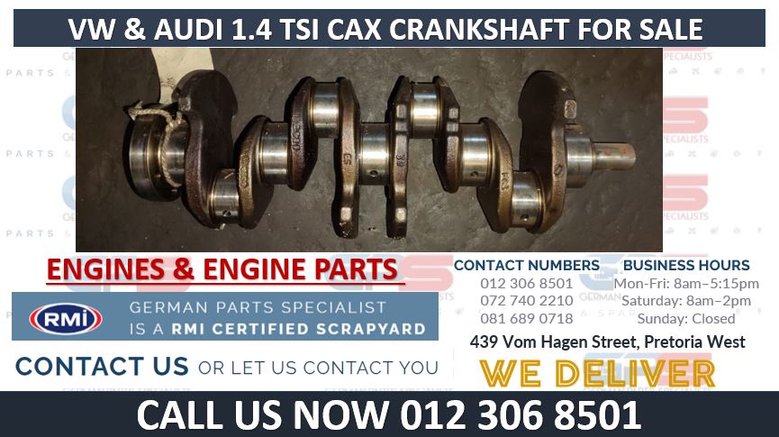 VW & AUDI 1.4 TSI CAX CRANKSHAFT FOR SALE - Private Seller VW & AUDI 1.4 TSI CAX CRANKSHAFT FOR SALE - Private Seller