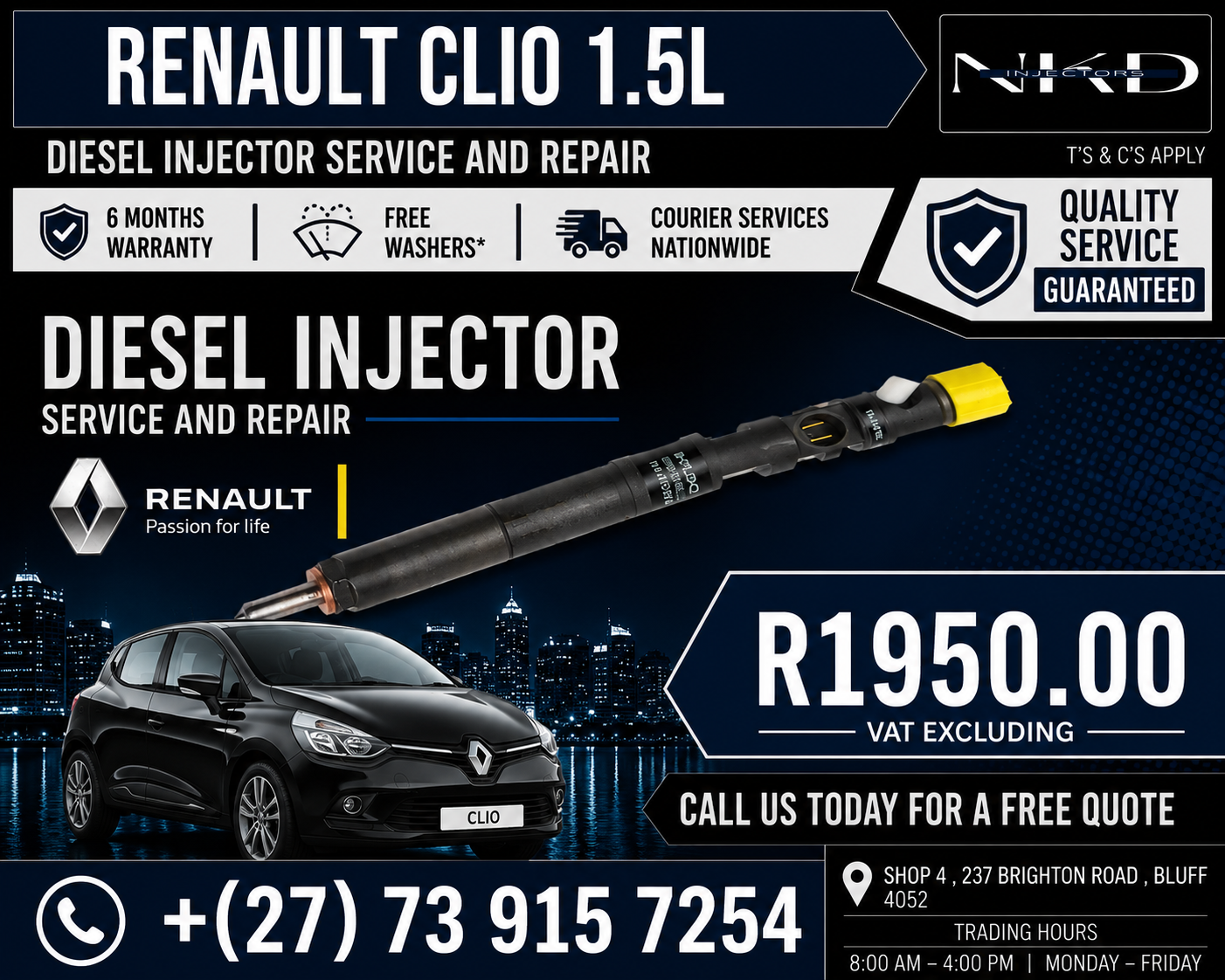 For_A_Renault_Clio_1.5L_Injectors - Private Seller For_A_Renault_Clio_1.5L_Injectors - Private Seller