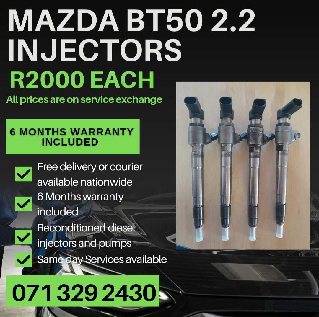 MAZDA BT50 2.2 INJECTORS FOR SALE WITH WARRANTY - Private Seller MAZDA BT50 2.2 INJECTORS FOR SALE WITH WARRANTY - Private Seller