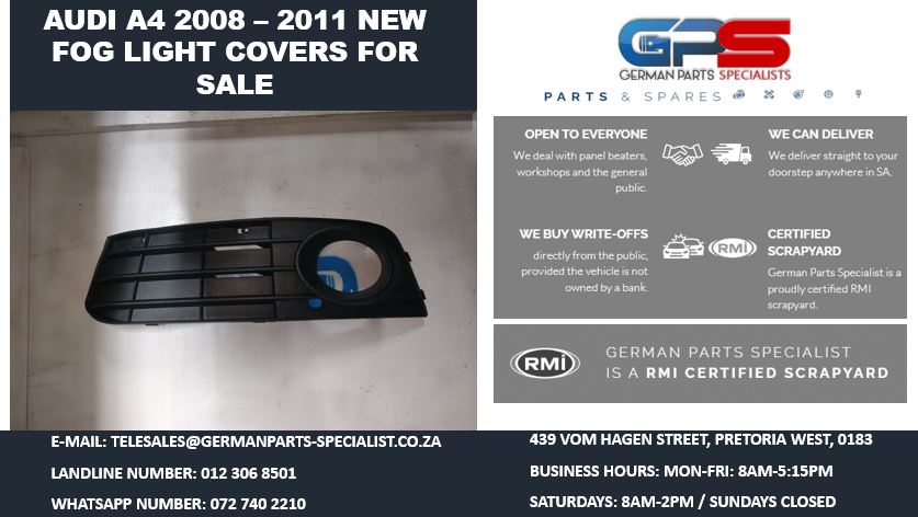 AUDI A4 2008 – 2011 NEW FOG LIGHT COVERS FOR SALE - Private Seller AUDI A4 2008 – 2011 NEW FOG LIGHT COVERS FOR SALE - Private Seller