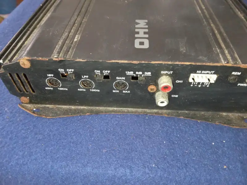 OHM 1300 Watt Car Amplifier twin channel with bridging options