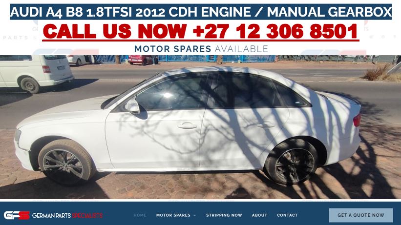 AUDI A4 B8 1.8TFSI 2012 CDH ENGINE MANUAL GEARBOX USED SPARES AND USED PARTS - Private Seller AUDI A4 B8 1.8TFSI 2012 CDH ENGINE MANUAL GEARBOX USED SPARES AND USED PARTS - Private Seller