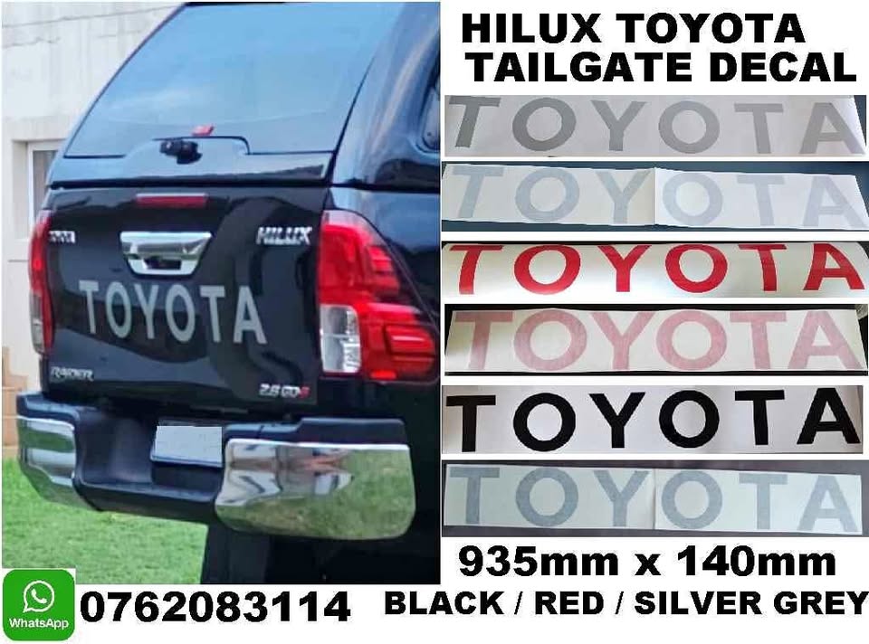 TOYOTA tailgate sticker decal for a Hilux / Land Cruiser - Private Seller TOYOTA tailgate sticker decal for a Hilux / Land Cruiser - Private Seller