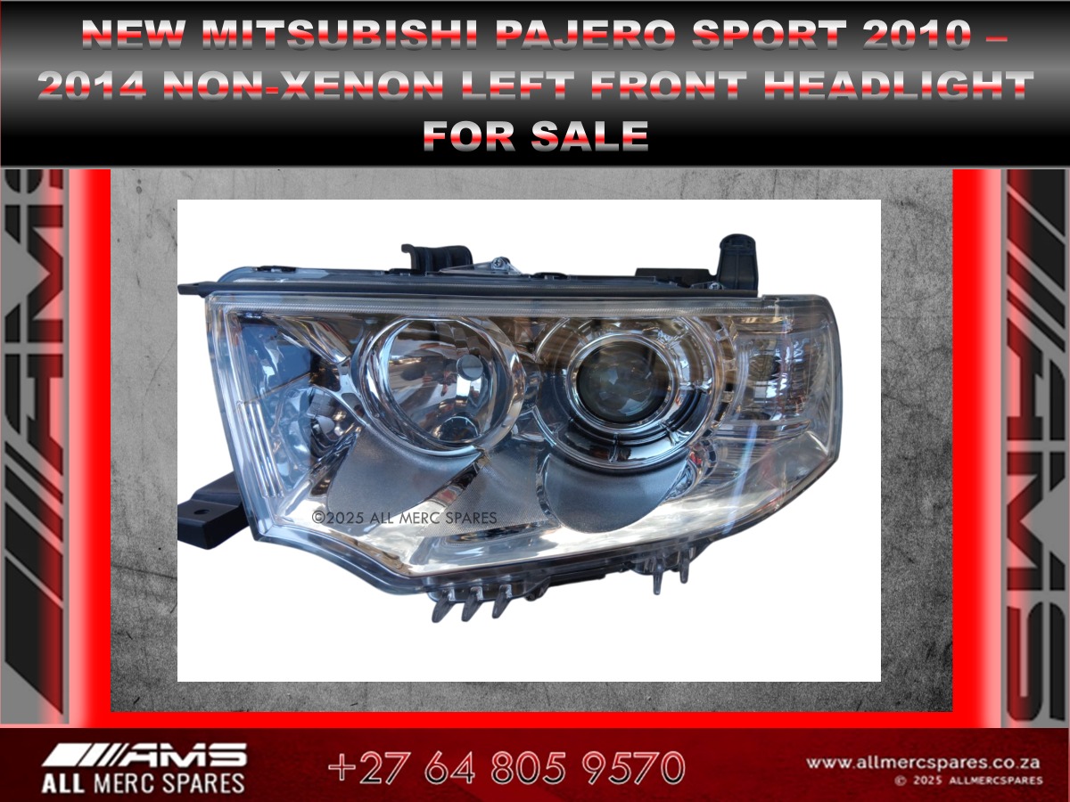 NEW PAJERO SPORT 2010–2014 NON-XENON LEFT HEADLIGHT