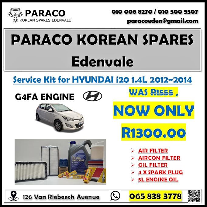 Service Kit for HYUNDAI i - Private Seller Service Kit for HYUNDAI i - Private Seller