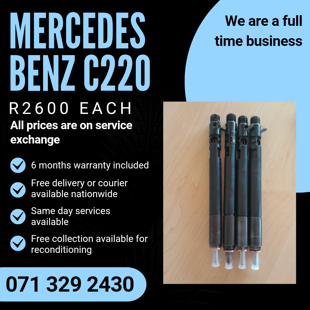 MERCEDES BENZ C220 DIESEL INJECTORS FOR SALE WITH WARRANTY - Private Seller MERCEDES BENZ C220 DIESEL INJECTORS FOR SALE WITH WARRANTY - Private Seller