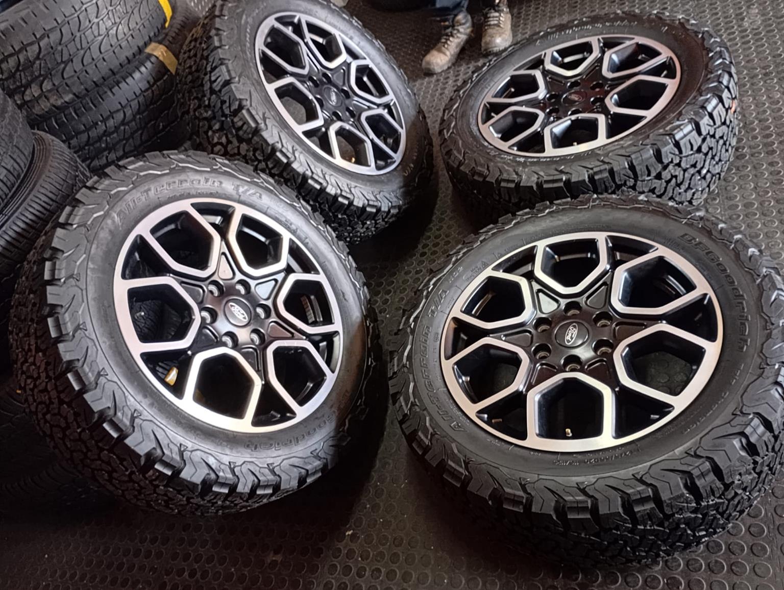 Ford wildtrack 20" rims with brand new tyres 275/55/20 X4 BF Goodrich KO2 - Private Seller