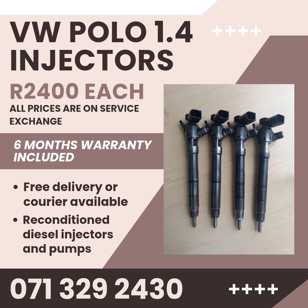 VW POLO 1.4 INJECTORS FOR SALE WITH WARRANTY INCLUDED - Private Seller VW POLO 1.4 INJECTORS FOR SALE WITH WARRANTY INCLUDED - Private Seller