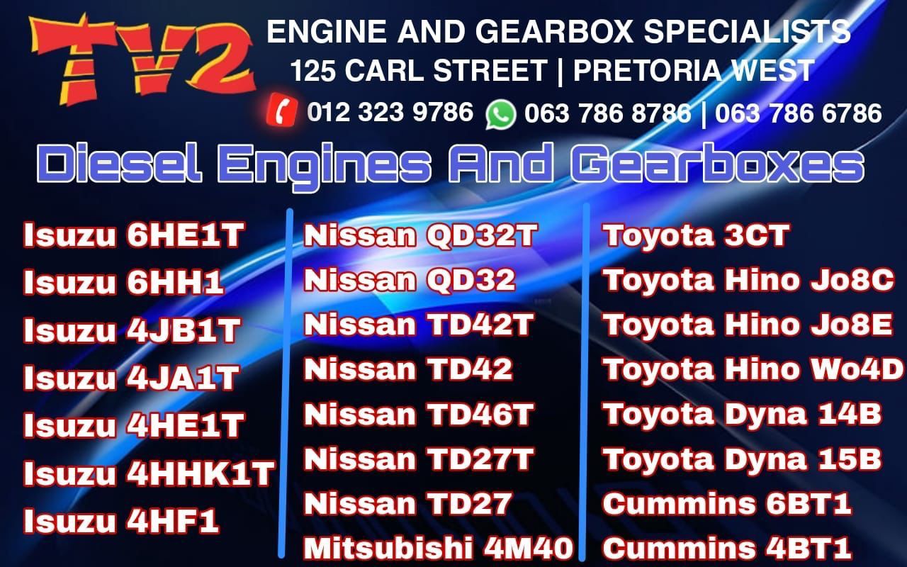 Isuzu 6HE1T Diesel Engine and Gearbox Isuzu 6HE1T Diesel Engine and Gearbox