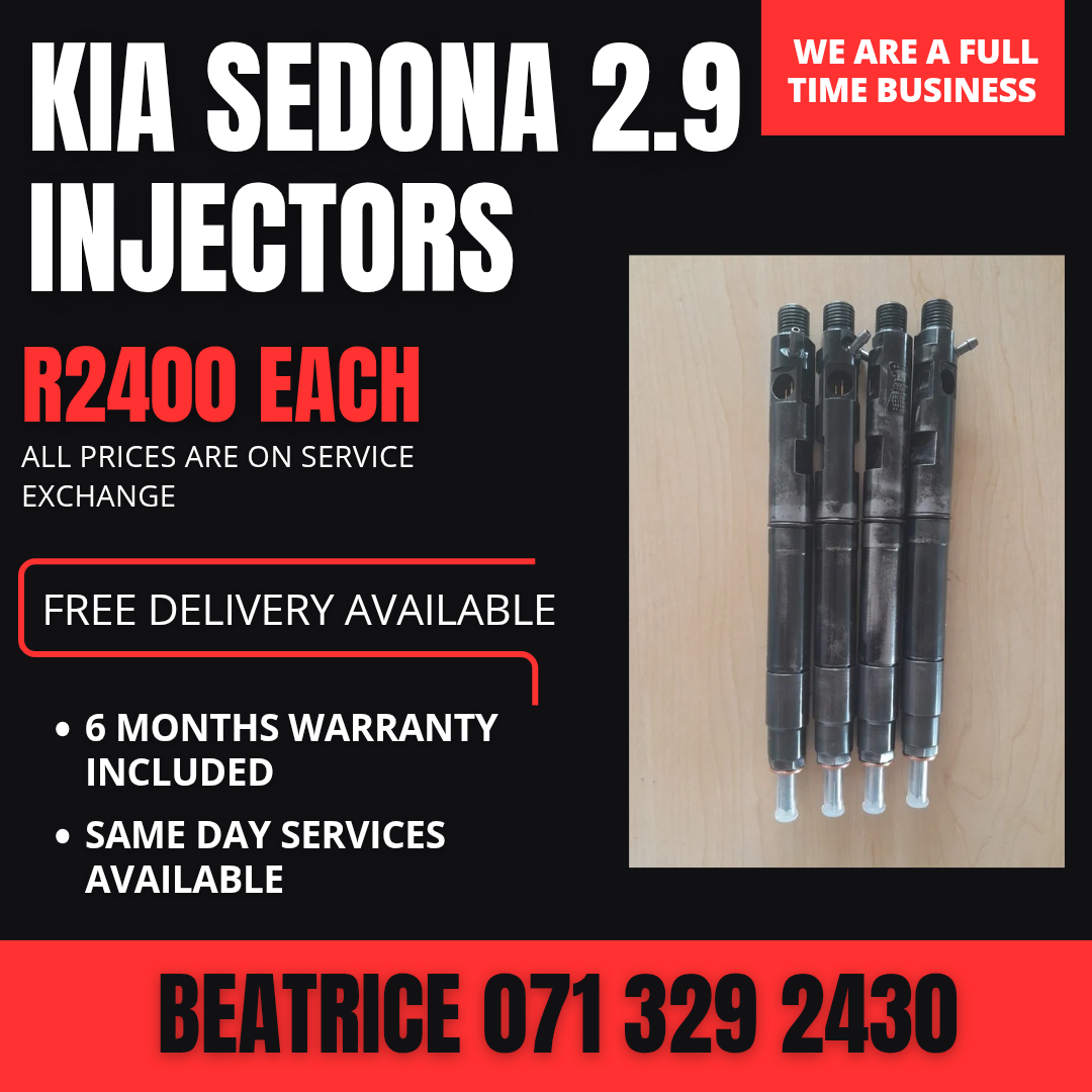 KIA SEDONA 2.9 INJECTORS FOR SALE WITH WARRANTY - Private Seller KIA SEDONA 2.9 INJECTORS FOR SALE WITH WARRANTY - Private Seller