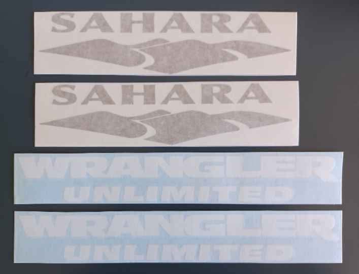 Jeep Wrangler Sahara side stickers decals - Private Seller Jeep Wrangler Sahara side stickers decals - Private Seller