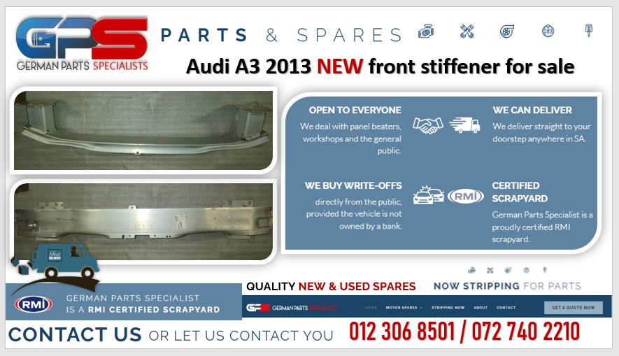 Audi A3 2013 NEW front stiffener for sale - Private Seller Audi A3 2013 NEW front stiffener for sale - Private Seller