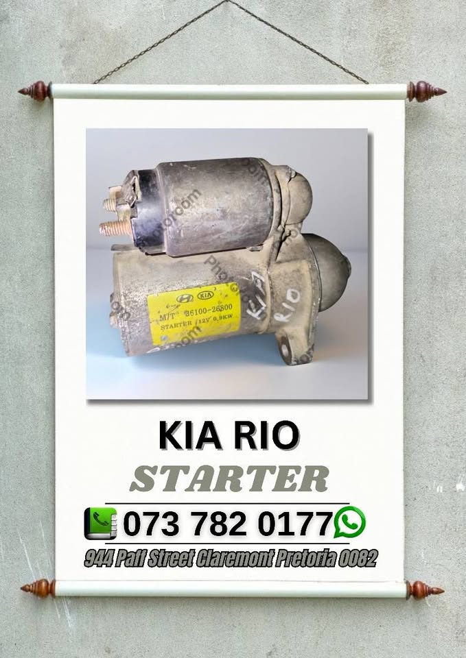 Kia Rio starter - Private Seller Kia Rio starter - Private Seller