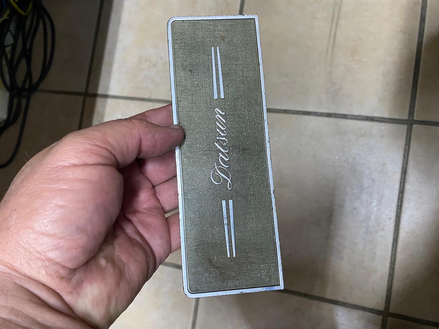 Datsun Radio cover cassette dash trim plate - Private Seller Datsun Radio cover cassette dash trim plate - Private Seller