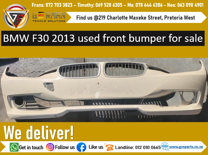 2013 BMW F30 used front bumper for sale | Junk Mail Marketplace