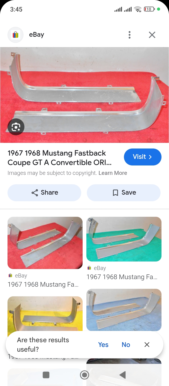 Ford Mustang Grill Left & Right - Private Seller