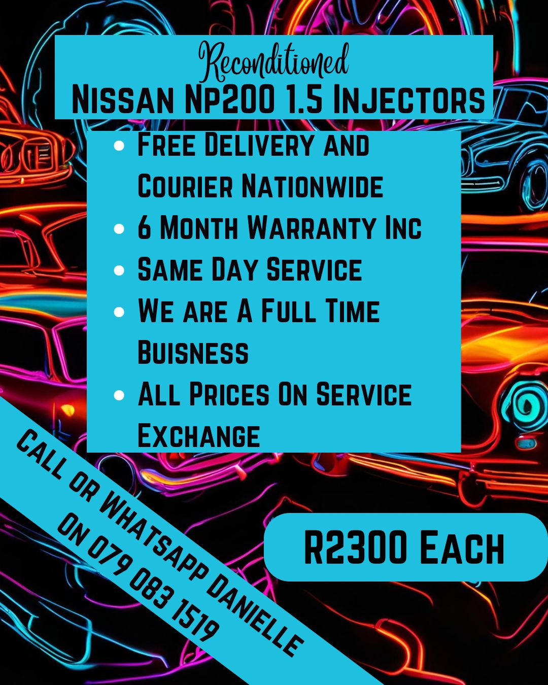 NISSAN NP200 1.5 INJECTORS FOR SALE WITH WARRANTY INCLUDED - Private Seller NISSAN NP200 1.5 INJECTORS FOR SALE WITH WARRANTY INCLUDED - Private Seller