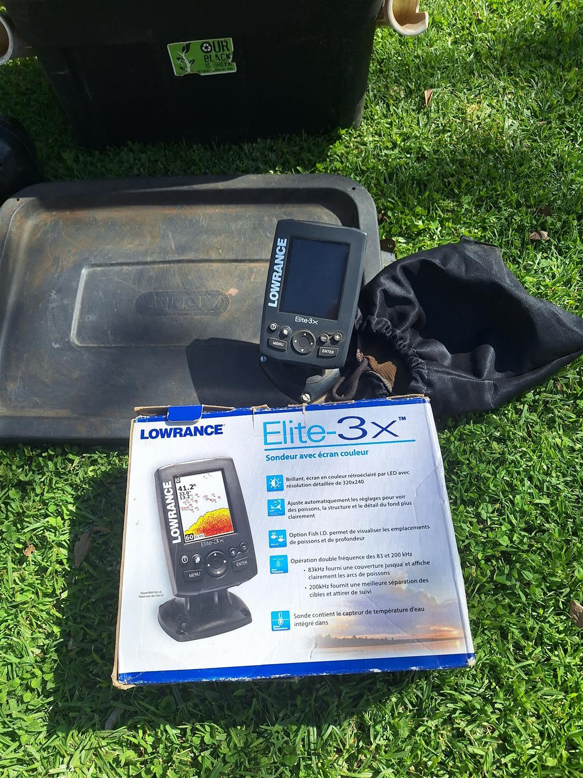 Inflatable boat with Fishfinder