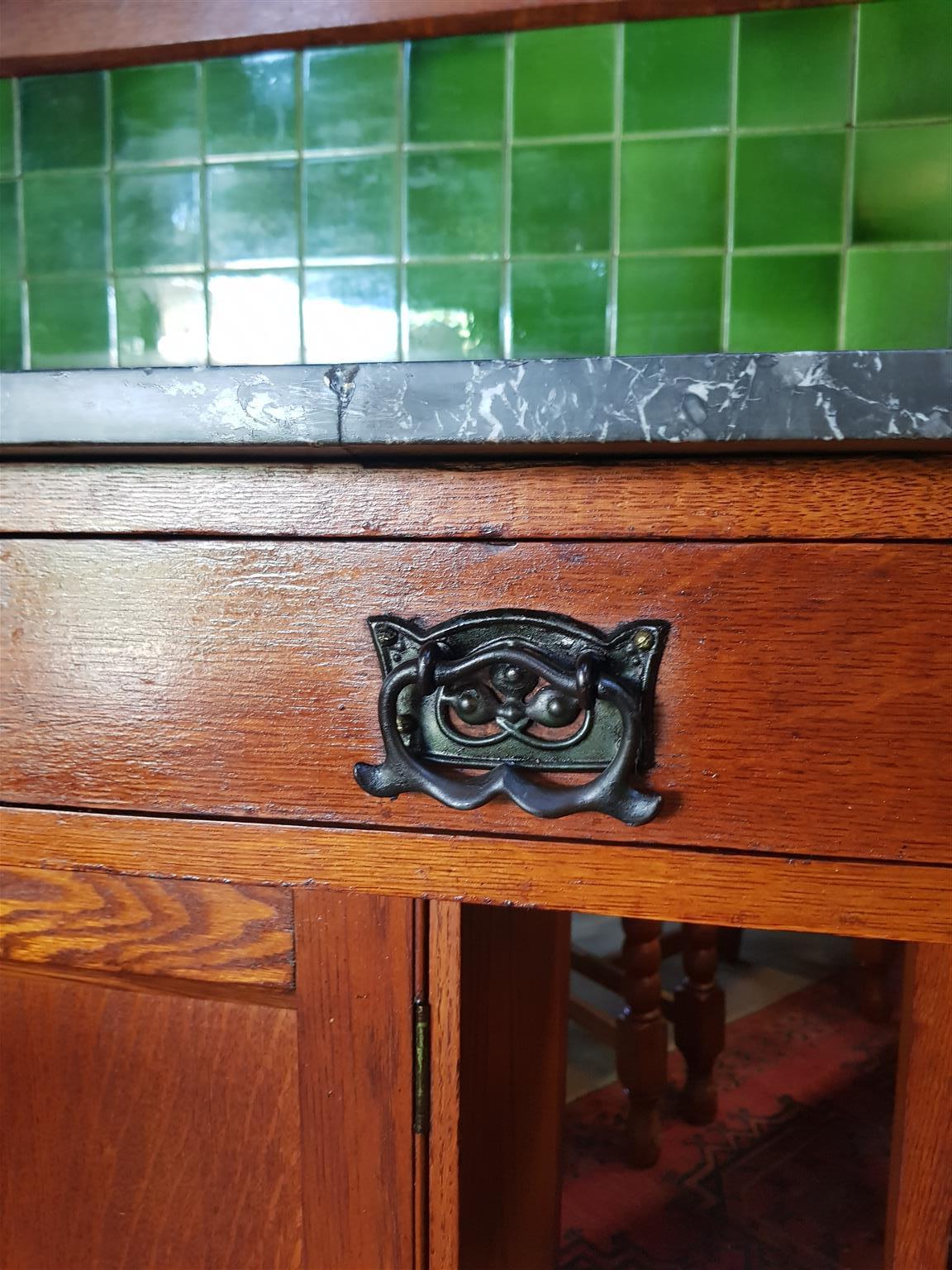 Superb Oak Washstand ~ Circa 1900's