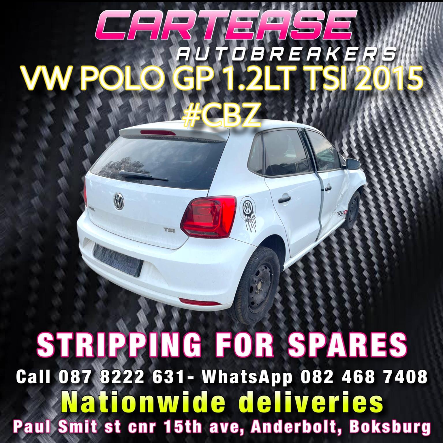 VW POLO GP 1.2LT TSI 2015 #CBZ STRIPPING FOR SPARES - Private Seller VW POLO GP 1.2LT TSI 2015 #CBZ STRIPPING FOR SPARES - Private Seller