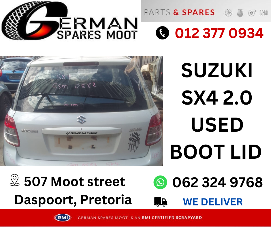 Boot Lid For Suzuki SX4 2.0 - Private Seller